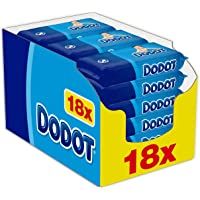 Dodot - Toallitas para bebé- 18 paquetes de unidades- total de 1152